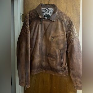 Mens Brown Leather Jacket